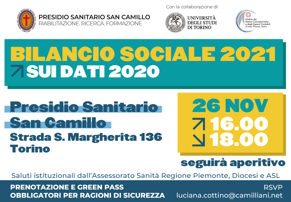 Il 26 novembre torna l'appuntamento con il Bilancio Sociale sui dati 2020